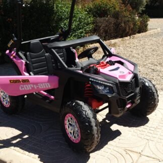 VENTA COCHE BUGGY CAN-AM 24V CON 4 MOTORES, MANDO RC, ROSA-PINK - LE9819  XB-2118